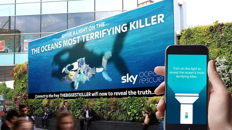 'Sky Rescue: the Ocean's biggest threat' campaign